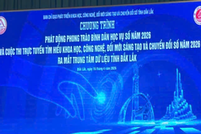 Phát động cuộc thi trắc nghiệm trực tuyến tìm hiểu về khoa học, công nghệ, đổi mới sáng tạo và chuyển đổi số tỉnh Đắk Lắk năm 2026