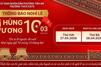 LỊCH NGHỈ LỄ GIỖ TỔ HÙNG VƯƠNG